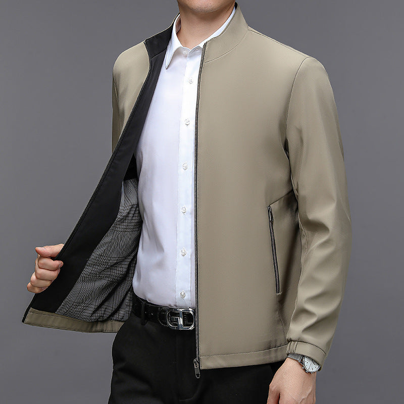 Men's Stand Collar Casual Jacket - Lightweight Outerwear