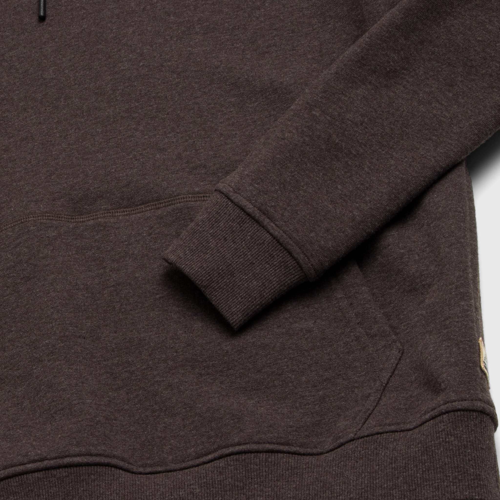 Marine French Terry Hoodie - Brown Heather