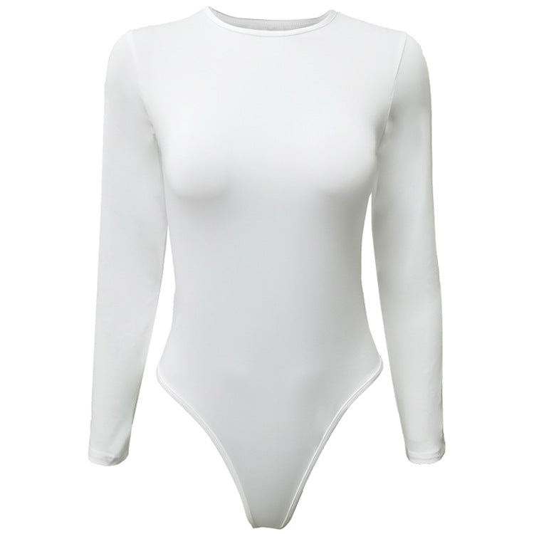 Women's Long Sleeve Zipper Bodysuit - Tight Fit Bottoming Shirt | Bella Mia