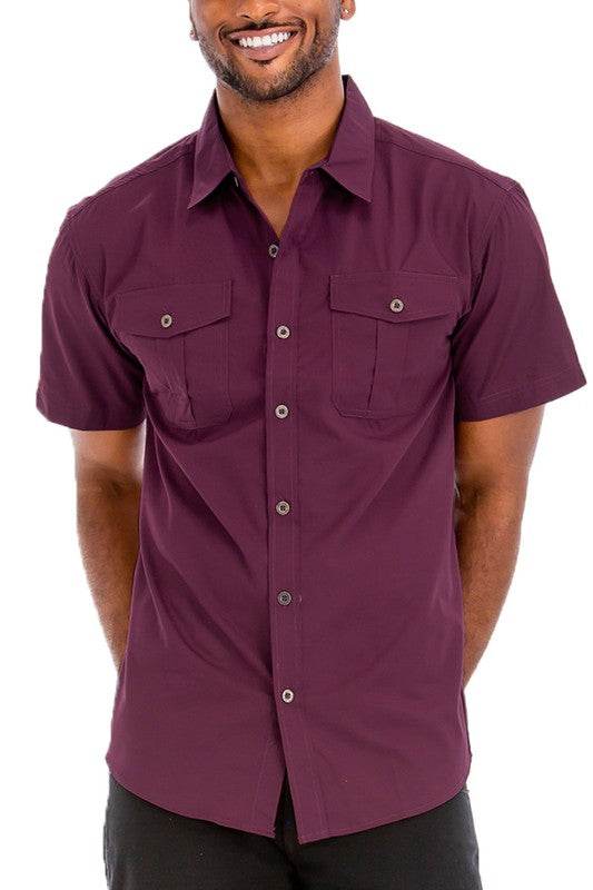 Weiv Men's Western Shirt | Dual Chest Pocket Button Down