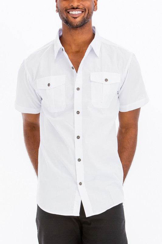 Weiv Men's Western Shirt | Dual Chest Pocket Button Down