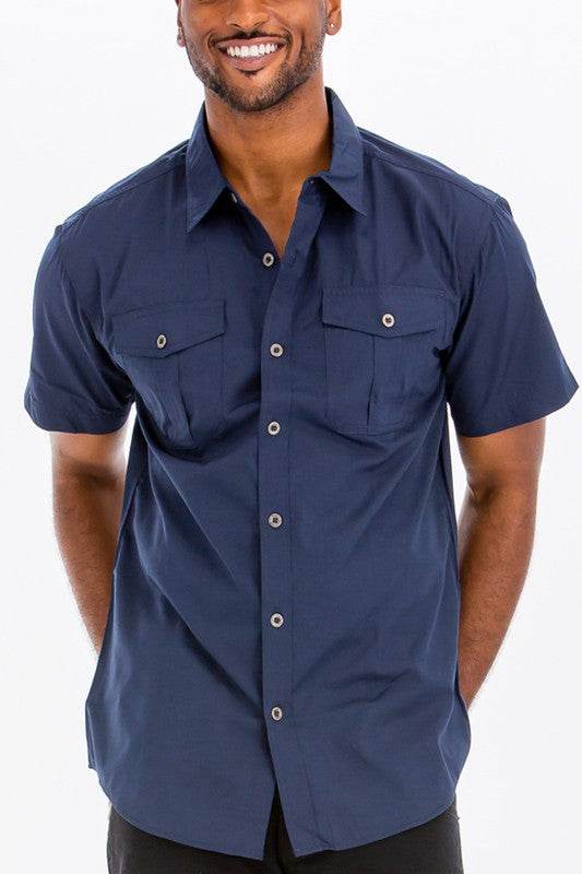 Weiv Men's Western Shirt | Dual Chest Pocket Button Down