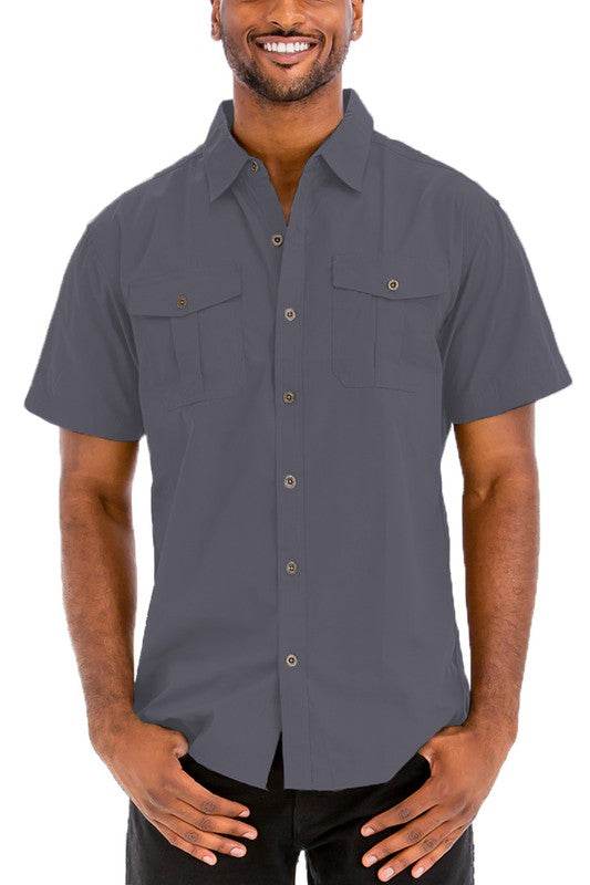 Weiv Men's Western Shirt | Dual Chest Pocket Button Down
