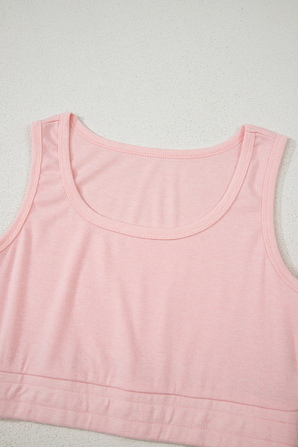 Light Pink 3 Pcs Crop Tank Top Shorts with Cardigan Lounge Set