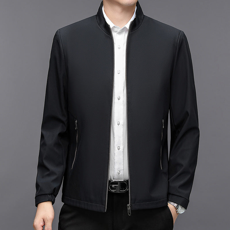 Men's Stand Collar Casual Jacket - Lightweight Outerwear
