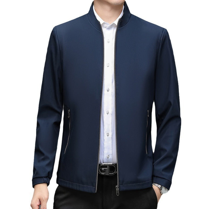 Men's Stand Collar Casual Jacket - Lightweight Outerwear