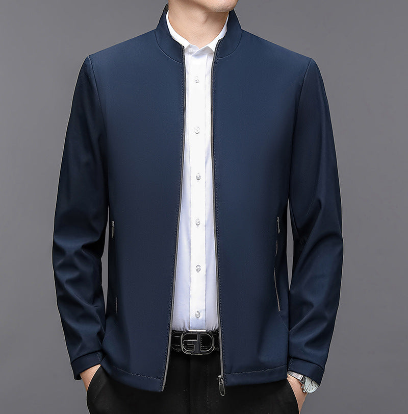 Men's Stand Collar Casual Jacket - Lightweight Outerwear