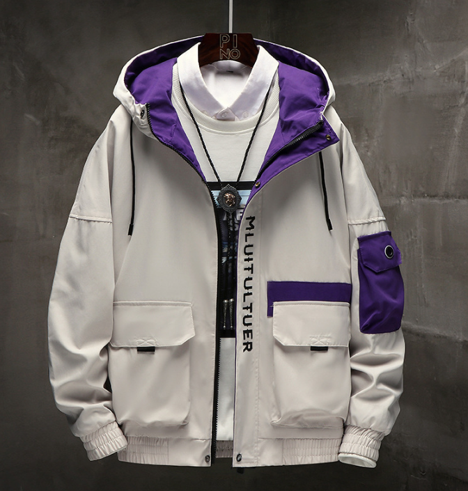 Men's Hooded Work Utility Outerwear Jacket