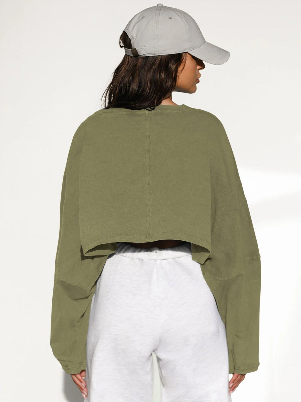 Women's Long Sleeve Crop Top | Active Comfort Sweatshirt