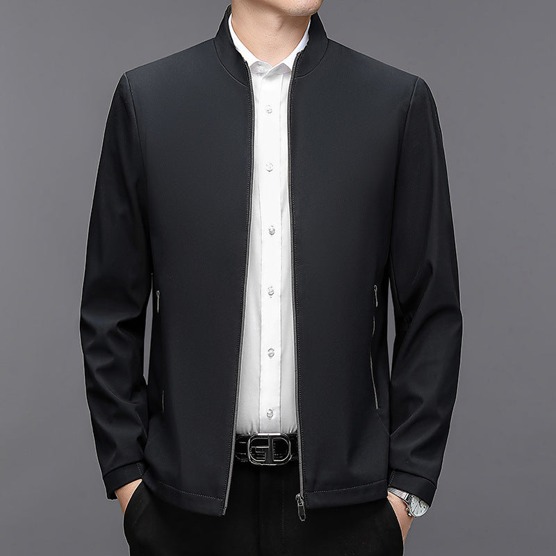 Men's Stand Collar Casual Jacket - Lightweight Outerwear