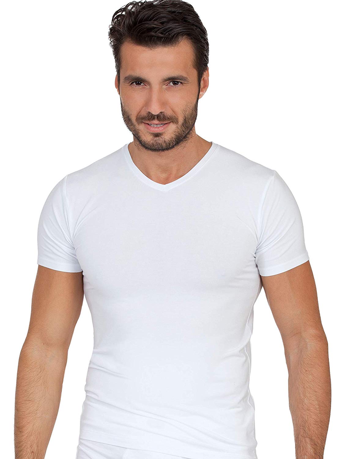 EGI Luxury Modal Men's V-Neck T-Shirt. Proudly Made in Italy.