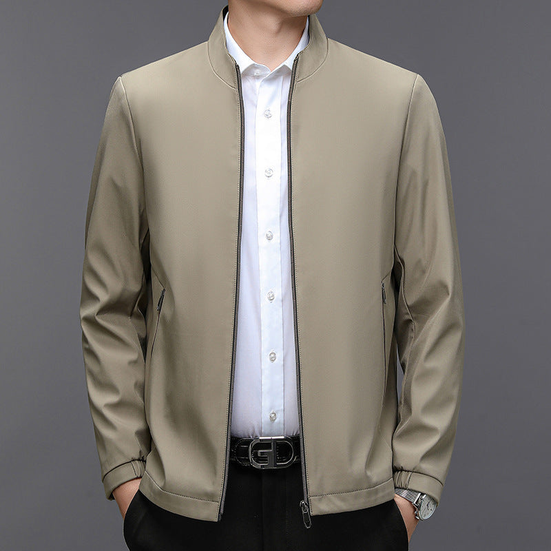 Men's Stand Collar Casual Jacket - Lightweight Outerwear