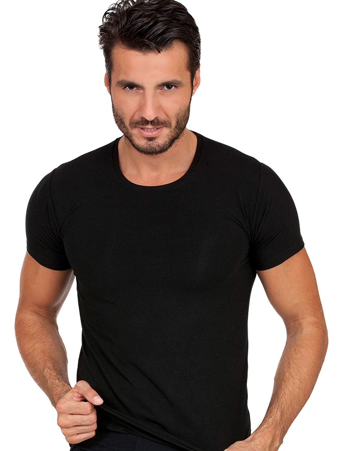 EGI Luxury Modal Men's Crew Neck T-Shirt. Proudly Made in Italy.
