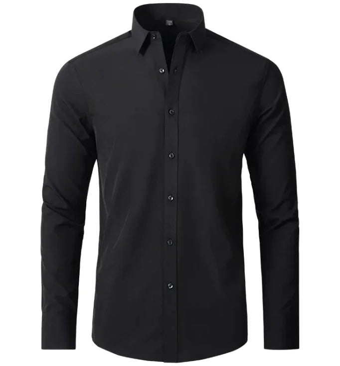 Men's Non-Iron Anti-Wrinkle Business Shirt | Elastic Comfort