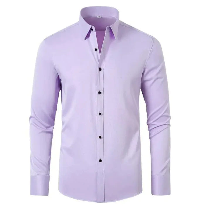 Men's Non-Iron Anti-Wrinkle Business Shirt | Elastic Comfort