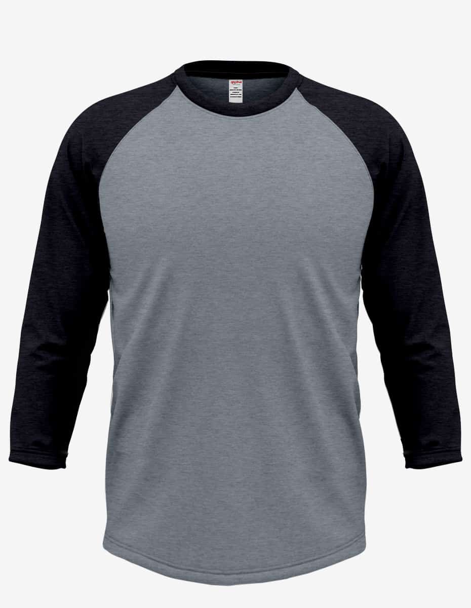 Men's Baseball Raglan Long Sleeve Shirt - RG3000 | fash-ique