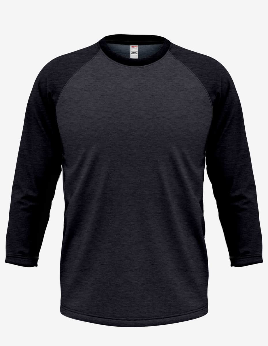 Men's Baseball Raglan Long Sleeve Shirt - RG3000 | fash-ique