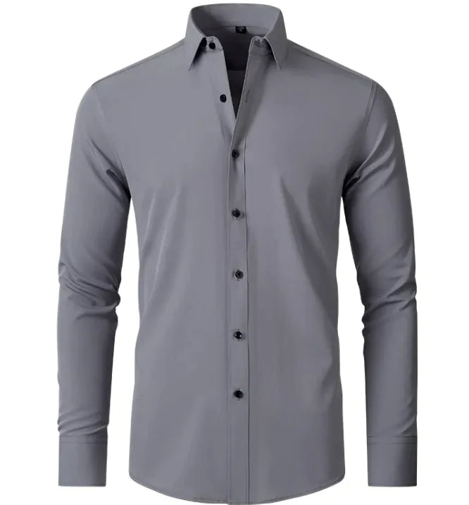 Men's Non-Iron Anti-Wrinkle Business Shirt | Elastic Comfort