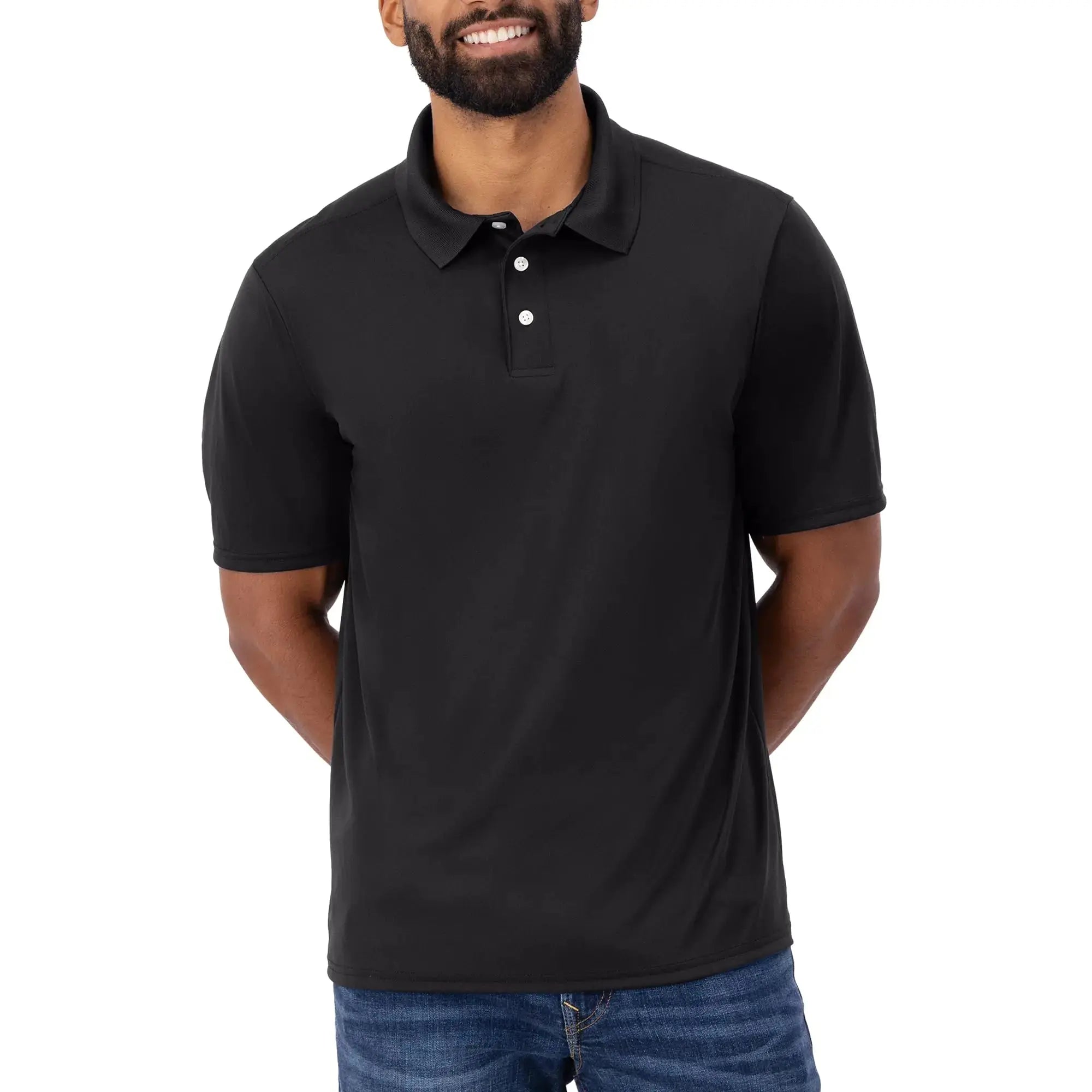 Hanes Men's Cool Dri Polo Shirt | Quick-Dry UPF 40+ Performance