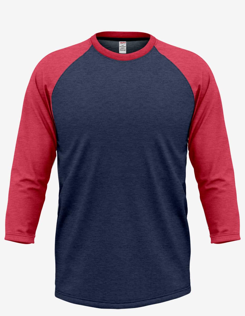 Men's Baseball Raglan Long Sleeve Shirt - RG3000 | fash-ique