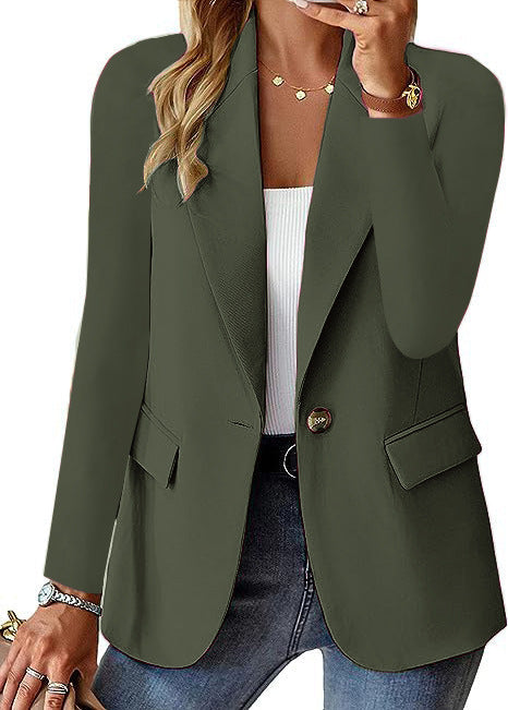 Women's Blazer Jacket - Long Sleeve Office Cardigan | fash-ique