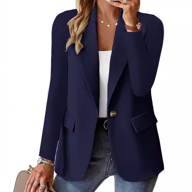 Women's Blazer Jacket - Long Sleeve Office Cardigan | fash-ique