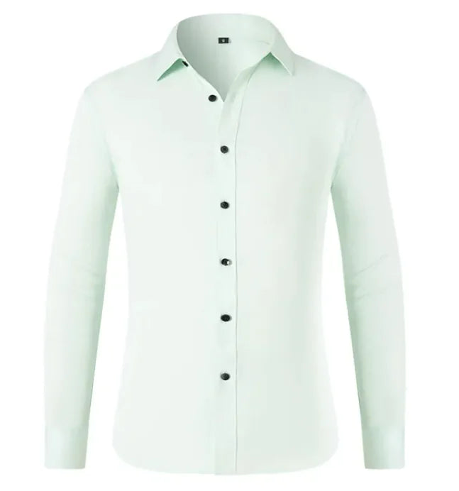 Men's Non-Iron Anti-Wrinkle Business Shirt | Elastic Comfort