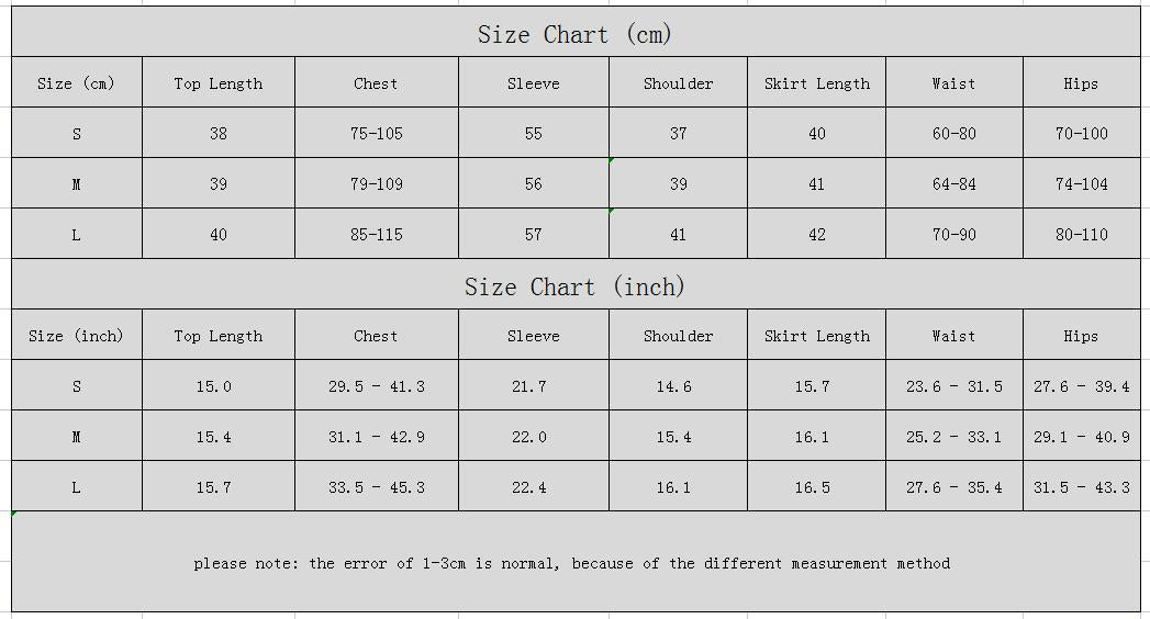 Women’s knit sweater and skirt set