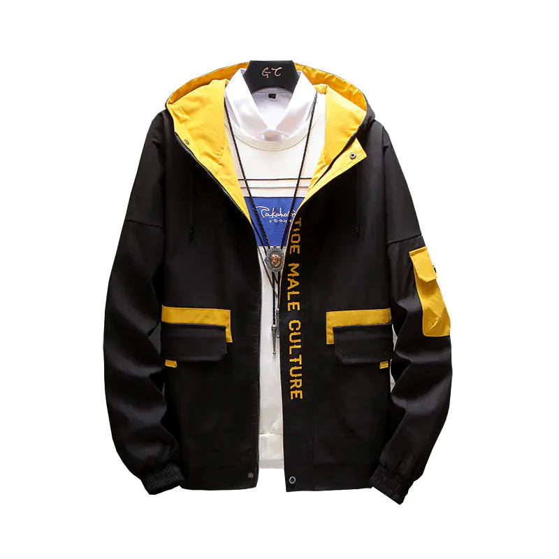 Men's Hooded Work Utility Outerwear Jacket