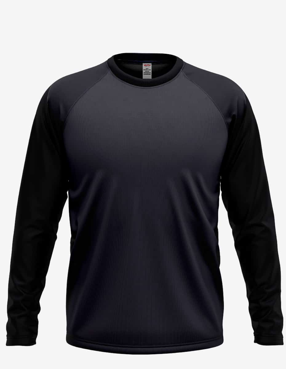 Men's Baseball Raglan Long Sleeve Shirt - RG3000 | fash-ique