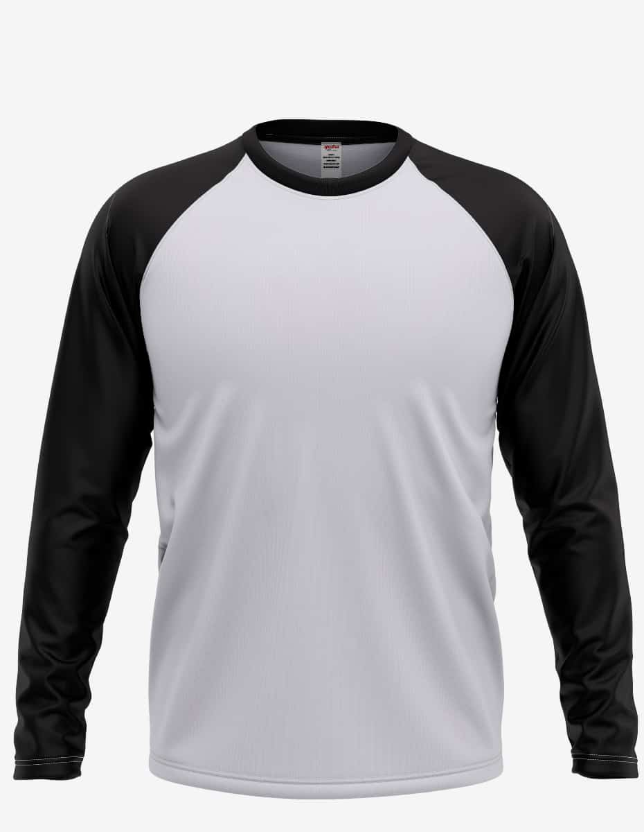 Men's Baseball Raglan Long Sleeve Shirt - RG3000 | fash-ique